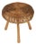 Mid-Century Wicker and Wood Tripod Stool attributed to Tony Paul, USA, 1950s For Sale