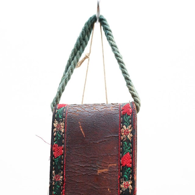 Traditional French Rustic Bronze and Leather Bell, 1960s For Sale - Image 17 of 18