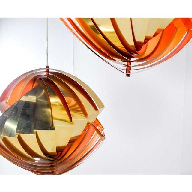 Konkylie Pendant Lamp by Louis Weisdorf for Lyfa, 1960, Set of 2 For Sale - Image 6 of 14