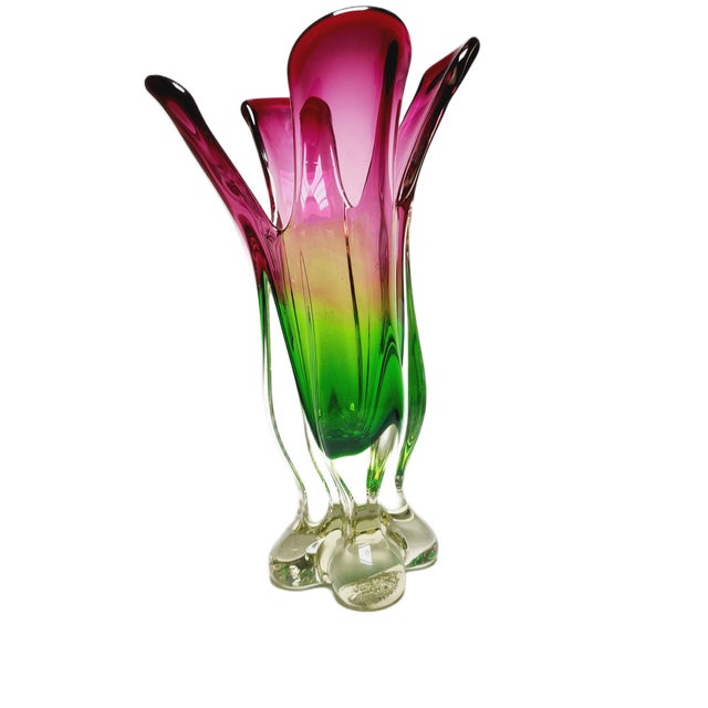 Vase by J. Hospodka for Chribska Glassworks, Former Czechoslovakia, 1960s For Sale - Image 12 of 18
