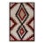 1930s White Zig Zag Antique American Native Navajo Carpet 3'4" X 5'2" Handwoven Wool Rug For Sale