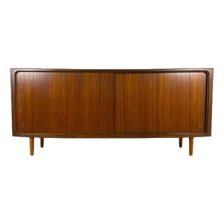 Mid-Century Modern Teak Sideboard with Sliding Doors, 1960s For Sale