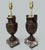 Stunning Pair of Grand Tour French Heavy Gauge Patinated Bronzed Townley Urns of compact proportions and outstanding...