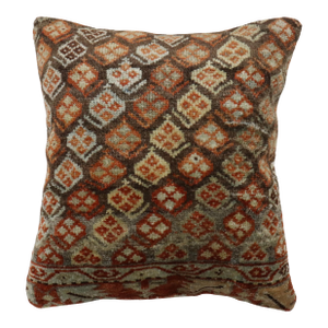 Zabihi Collection Tribal Persian Kurd Rug Bolster Pillow