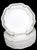 A lovely set of ten vintage Wedgwood cream reticulated plates featuring an elegant pierced openwork border and softly...