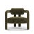 Double Arch Armchair in Olive Green Chenille from Insidherland, in New conditions. Designed from 2000 Labeled by Maker