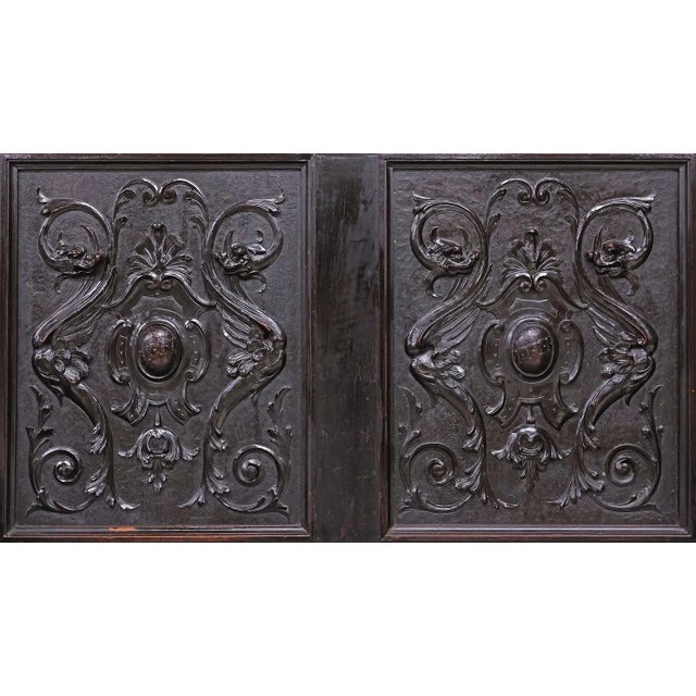 1800s Antique Hall Bench, Italian Ren Revival, Walnut, W/ Dragons, Storage!! For Sale In Austin - Image 6 of 7
