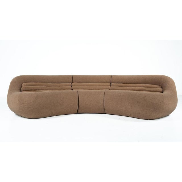 Textile Carrera Sofa attributed to De Pas, D'Urbino and Lomazzi for BBB Bonacina, 1960s For Sale - Image 7 of 16
