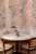 Mahjong Floral Stripe Grasscloth Wallpaper by House Party | Coral Crack | 6 Yards For Sale In Charlotte - Image 6 of 7