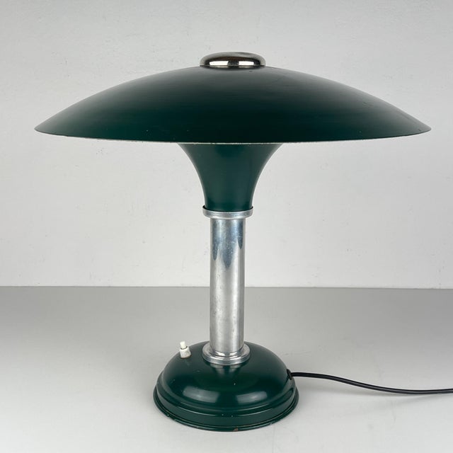 Bauhaus Metal Table Lamp, Germany, 1930s For Sale - Image 9 of 15