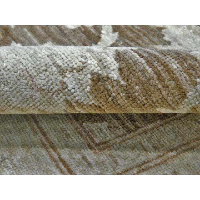 Fine Handmade Natural Dye Luxury Rug. 6'x 8'10" For Sale - Image 11 of 12