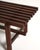Wood Vintage Dark Wood Slatted Bench, 1970s For Sale - Image 7 of 9