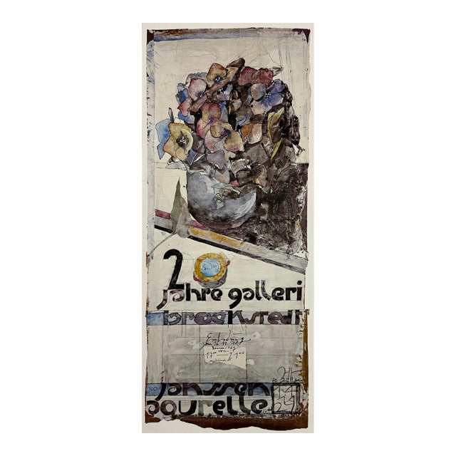 Horst Janssen (German, 1929–1995) - “20 Jahre Galerie Brockstedt” Expressionist Exhibition Print, Signed For Sale