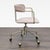 West Elm West Elm Modern Upholstered Office Chair With Brass Base and Casters For Sale - Image 4 of 9
