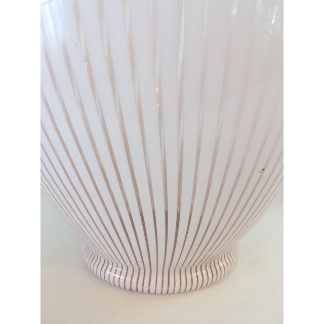 White & Pink Murano Glass Amphora Vase from Franco Valmarana, 1970s For Sale - Image 3 of 8