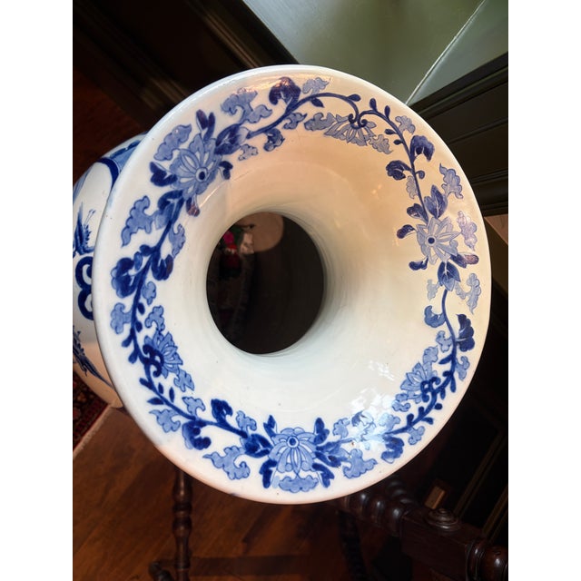 19th Century Meiji Japanese Arita Floor Vase For Sale - Image 5 of 12