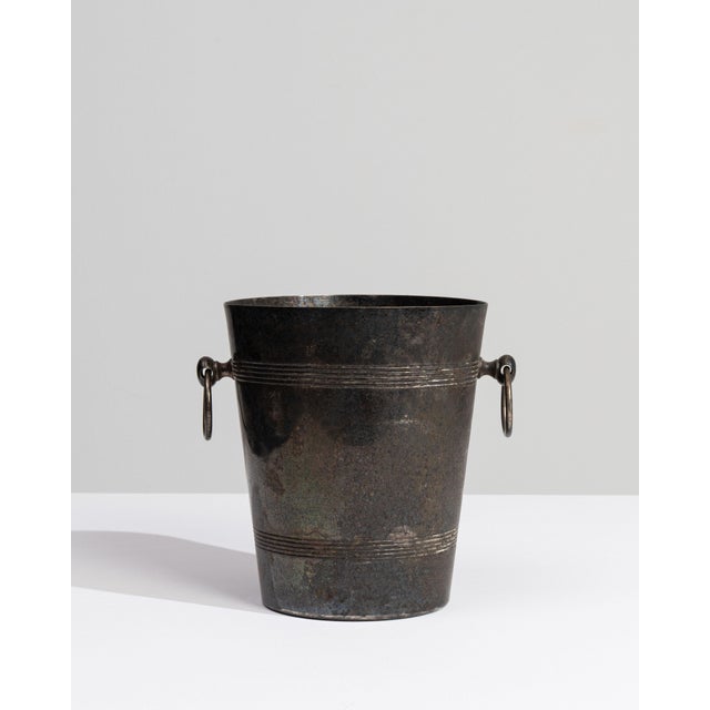 Mid 20th Century France Chocolate Silver Ice Bucket For Sale In Greensboro - Image 6 of 15