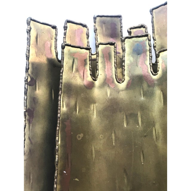 Brutalist Swedish Brass Sconces the Elephant by Claes Giertta, 1980s, Set of 2 For Sale - Image 10 of 14