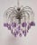 Lilac Crystal Chandelier, in Very Good conditions. Designed 1990 to 1999 Up to 250V (Europe/UK Standard).The wiring of...