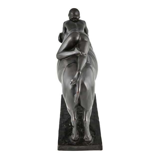 Brown Art Deco Bronze Sculpture by Karl Donndorf, 1930 For Sale - Image 8 of 13