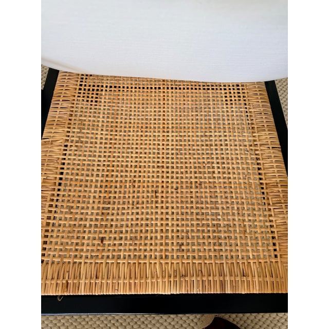 Pair of Large Scale Ladder Back Chairs With Woven Seats For Sale In Washington DC - Image 6 of 11