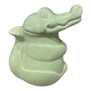 Vintage Carlton Crocodile Alligator Sugar Pot