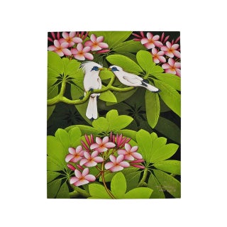Flora Fauna Bird Painting For Sale