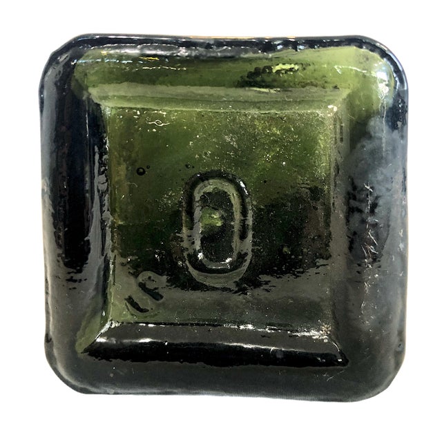 19th Century 19th-Century Three-Piece Dark Green “Case Gin” Glass Bottle Collection For Sale - Image 5 of 9
