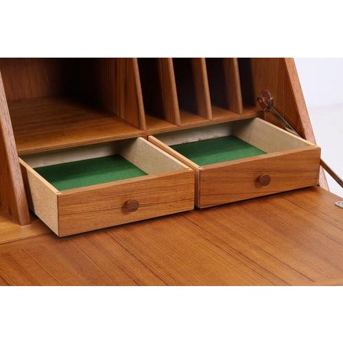 Mid-Century Teak Secretary by H. W. Klein for Bramin For Sale - Image 12 of 18