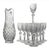 Glass Vintage Crystal Pitcher & Cordial Glasses Set - 12 Pcs) For Sale - Image 7 of 8
