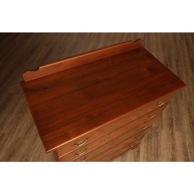 E.A. Clore Custom Walnut High Chest For Sale - Image 4 of 18