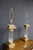 Neoclassical Style Pair of Design Guild Brass & Glass Column Lamps For Sale - Image 13 of 16