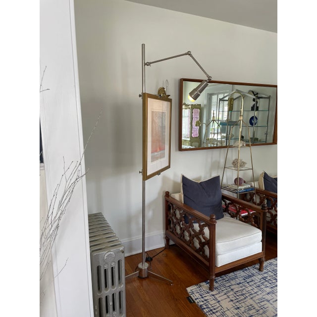 Mid 20th Century Arredoluce Style Chrome Easel Lamp For Sale - Image 10 of 11