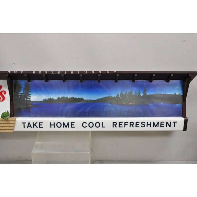 Mid 20th Century Large 77" Vintage Hamm's Beer Lakeside Plastics Advertising Hanging Lighted Sign For Sale - Image 5 of 13