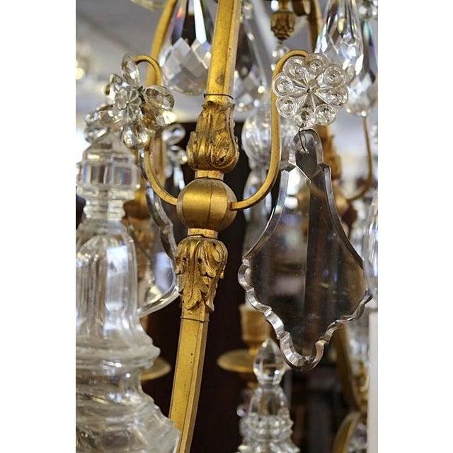Bronze 19thc XL Majestic French Louis XV Versailles Gilt Bronze Chandelier Attributed Maison Bagues For Sale - Image 8 of 15