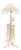 Mitzi Katya 25.5 in. 1 Light Floor Lamp in Aged Brass Finish For Sale