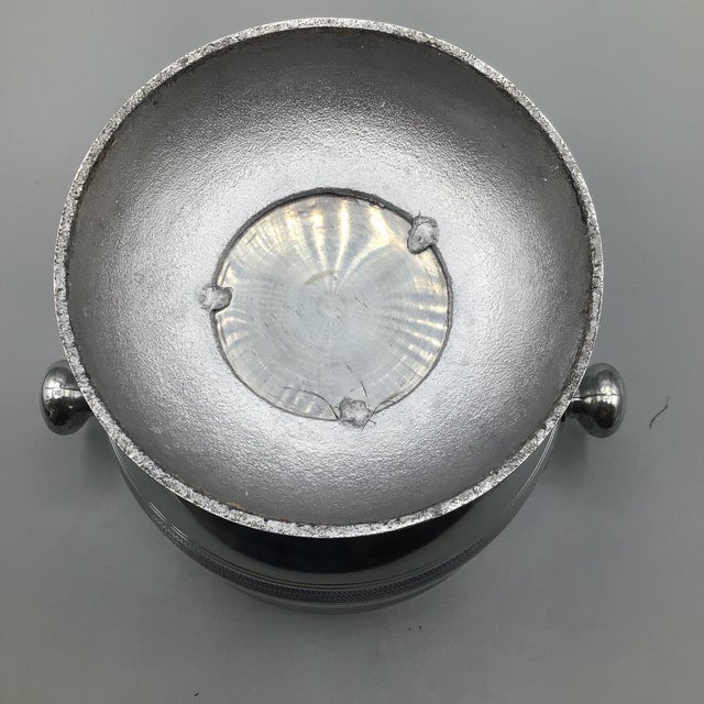 Vintage Aluminum Knob Handle Champagne/Wine Cooler Bucket For Sale - Image 10 of 12