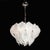 Glass Mid-Century Hand-Blown Leaf Form Mottled Murano Glass Chandelier by Mazzega For Sale - Image 7 of 17