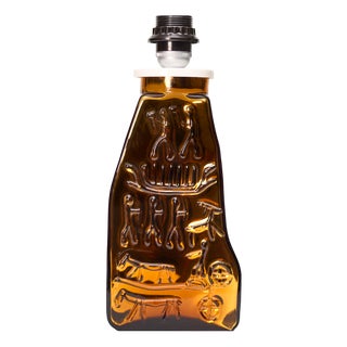 Glass Lamp by Gustav Leek for Orrefors, Sweden, 1960s For Sale