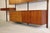 Brown Modular Wall-Mounted Bookcase in Teak and Brass, 1960s For Sale - Image 8 of 18