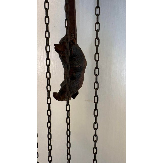 Antique Black Forest Carved Bear Cuckoo Clock, 1880 For Sale - Image 15 of 18