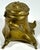Early 20th Century Art Nouveau Jennings Bros. Ormolu Inkwell with Milk Glass Insert For Sale - Image 5 of 10