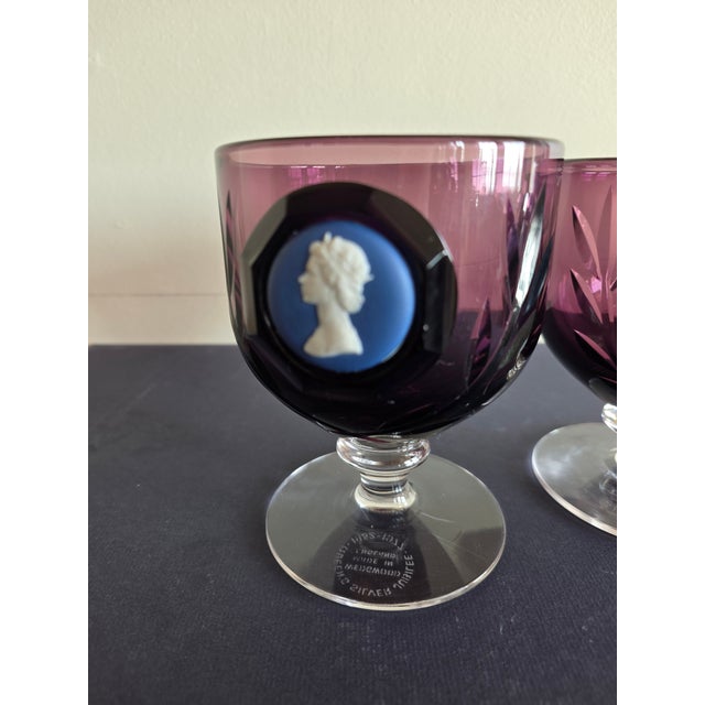 English Queen's Silver Jubilee Wedgwood Goblets For Sale - Image 3 of 11