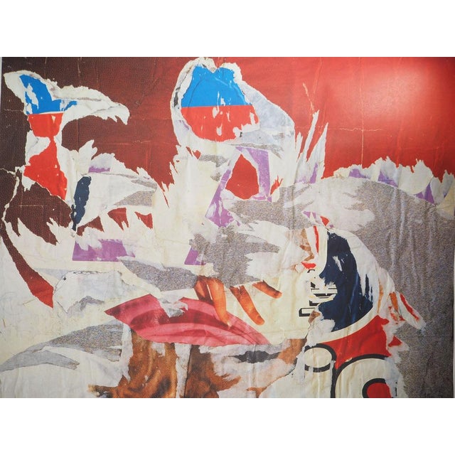 Modern Mimmo Rotella, Torn Posters, The Hand of Liberty, Offset Lithograph For Sale - Image 3 of 10