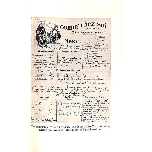 "A Guide to the Restaurants of Paris" 1929 Bonney, Therese and Louise For Sale - Image 10 of 12