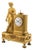 French Gilt Bronze La Lettre Clock by Dubue For Sale
