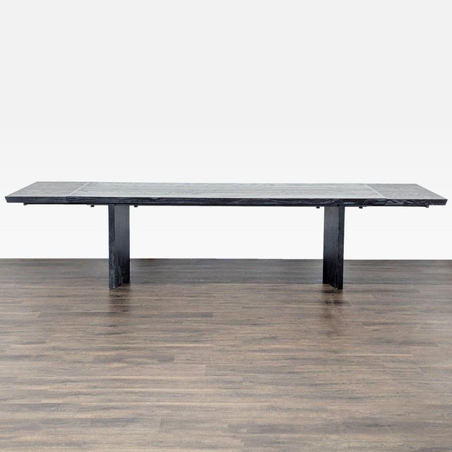 Modern Williams Sonoma Knife Edge Expandable Dining Table For Sale - Image 3 of 9