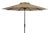 Inside Out Stripe 9 Ft Crank Outdoor Auto Tilt Umbrella in Beige & White For Sale - Image 4 of 4