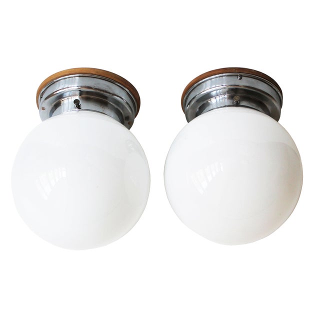 Modernist Ceiling or Wall Lights, 1930s, Set of 2 For Sale - Image 15 of 15