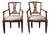 Early 19th Century French Provincial Armchairs with Tapered Legs, Set of 2 For Sale
